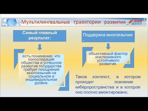 есть понимание, что консолидация общества и успешное развитие государства требует поощрения