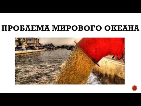 ПРОБЛЕМА МИРОВОГО ОКЕАНА