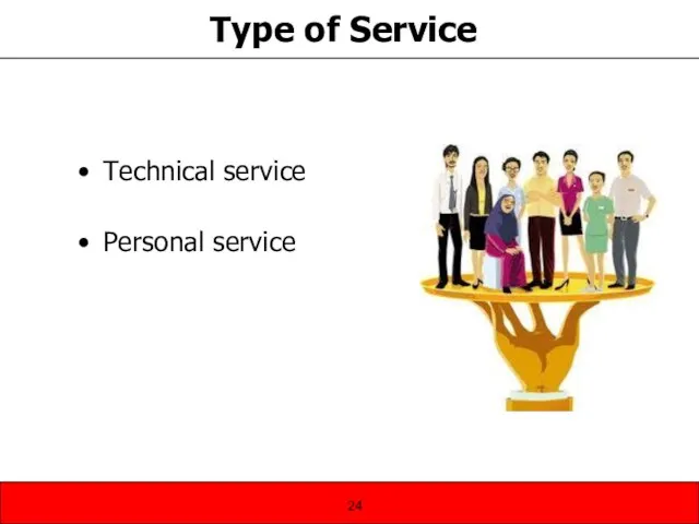 Technical service Personal service Type of Service