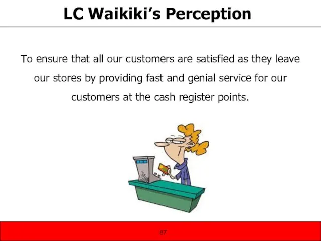 LC Waikiki’s Perception To ensure that all our customers are satisfied