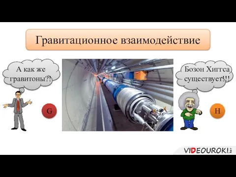 ? Гравитационное взаимодействие Бозон Хиггса существует!!! Н G А как же гравитоны?!