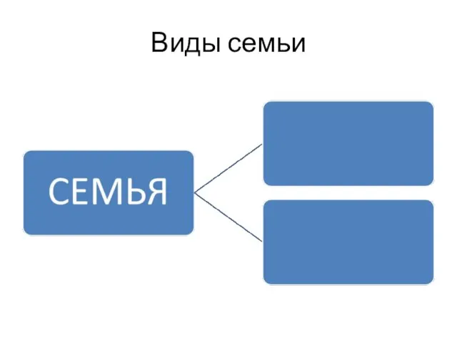 Виды семьи