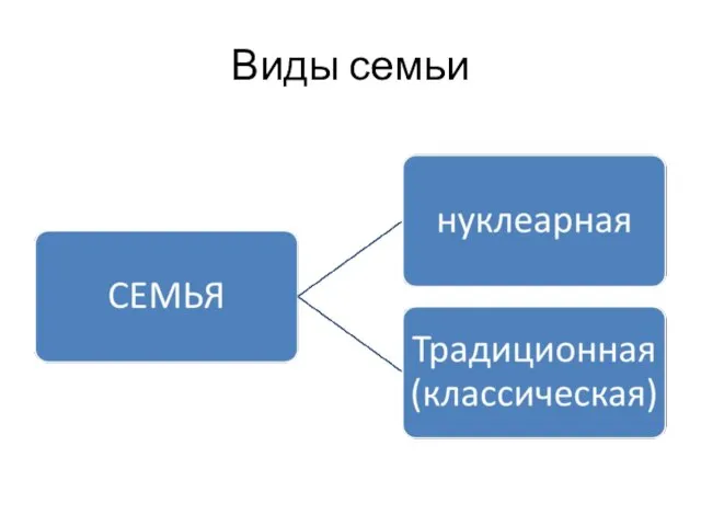 Виды семьи