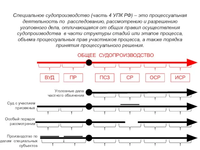 Специальное судопроизводство (часть 4 УПК РФ) – это процессуальная деятельность по