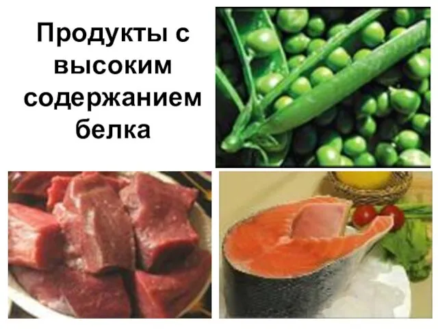 Продукты с высоким содержанием белка