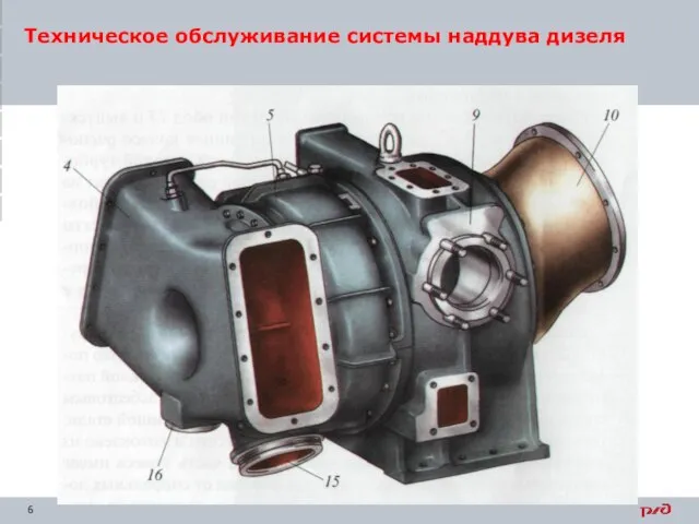 Техническое обслуживание системы наддува дизеля