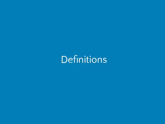 Definitions