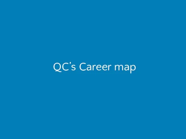 QC’s Career map