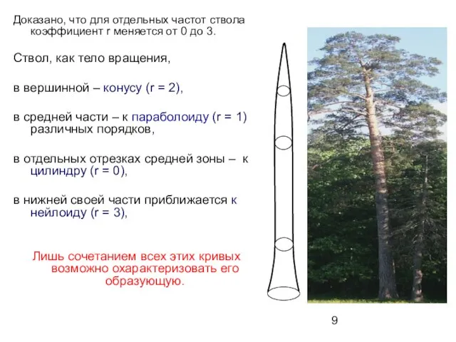 Доказано, что для отдельных частот ствола коэффициент r меняется от 0