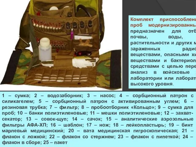 Комплект приспособлений отбора проб модернизированный КПО-1М предназначен для отбора проб почвы,