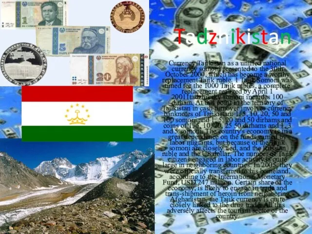 Tadzhikistan Currency Tajikistan as a unified national currency somoni presented to
