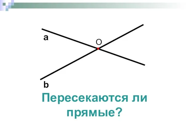 Пересекаются ли прямые?