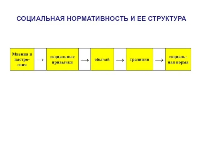 СОЦИАЛЬНАЯ НОРМАТИВНОСТЬ И ЕЕ СТРУКТУРА