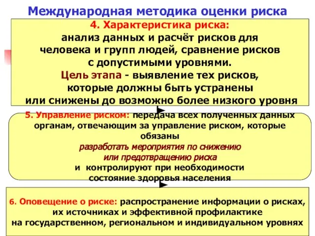 4. Характеристика риска: анализ данных и расчёт рисков для человека и