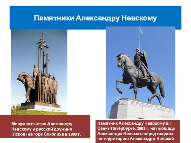 Памятники Александру Невскому Монумент князю Александру Невскому и русской дружине (Псков)