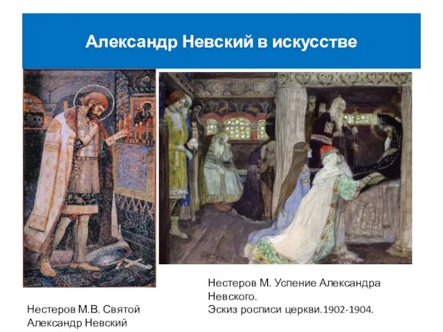 Нестеров М.В. Святой Александр Невский Нестеров М. Успение Александра Невского. Эскиз