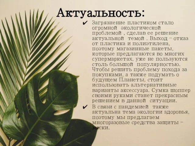 Актуальность: Загрязнение пластиком стало огромной экологической проблемой, сделав ее решение актуальной