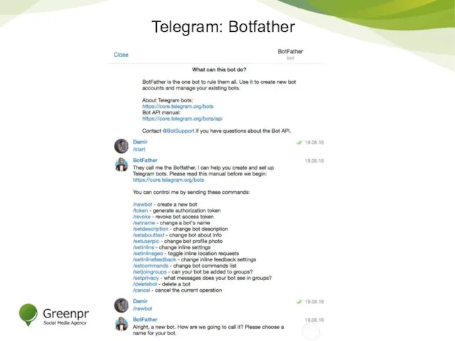 Telegram: Botfather