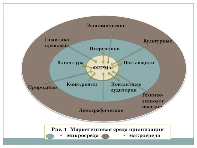 ЭЭДемографические МИ ФИРМА Клиентура Поставщики Посредники Конкуренты Контактные аудитории Экономические Политико-правовые