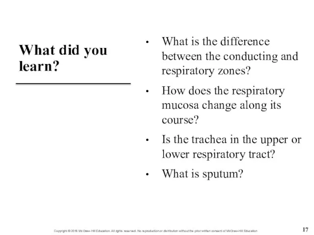 What did you learn? What is the difference between the conducting