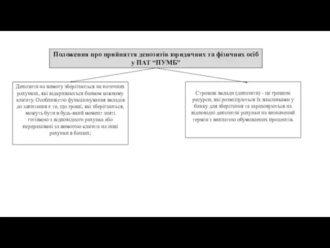 Положення про прийняття депозитів юридичних та фізичних осіб у ПАТ “ПУМБ”