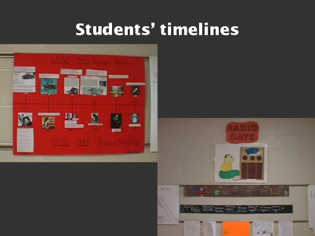 Students’ timelines