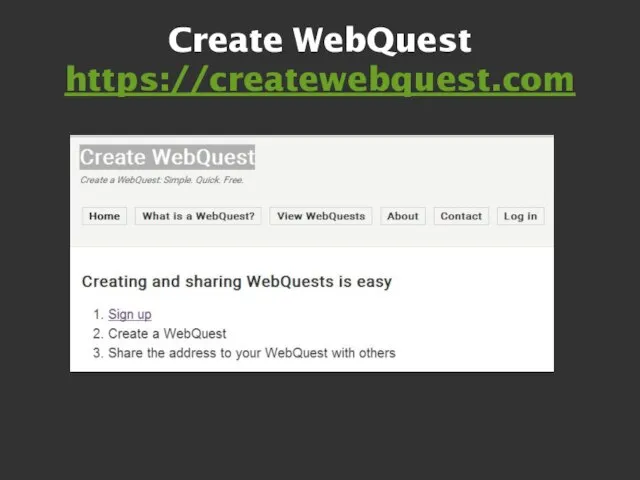 Create WebQuest https://createwebquest.com