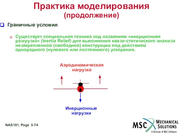 Практика моделирования (продолжение) Граничные условия Существует специальная техника под названием «инерционная