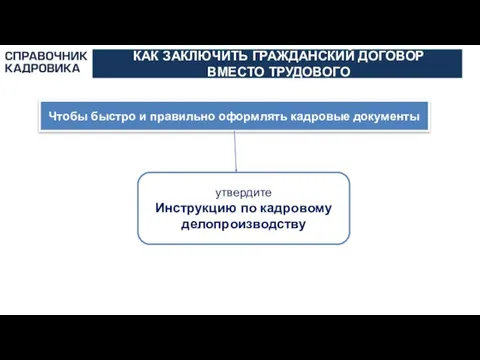 АКТИОН-МЦФЭР КАК ЗАКЛЮЧИТЬ ГРАЖДАНСКИЙ ДОГОВОР ВМЕСТО ТРУДОВОГО Чтобы быстро и правильно