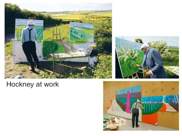 Hockney at work