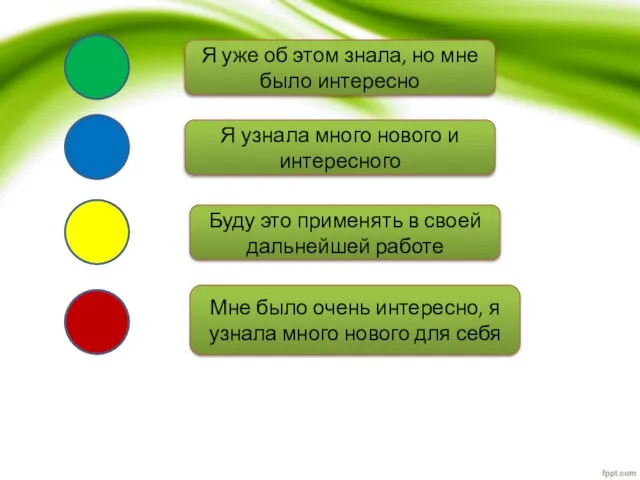 Я уже об этом знала, но мне было интересно Я узнала