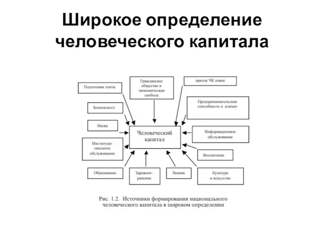 Широкое определение человеческого капитала