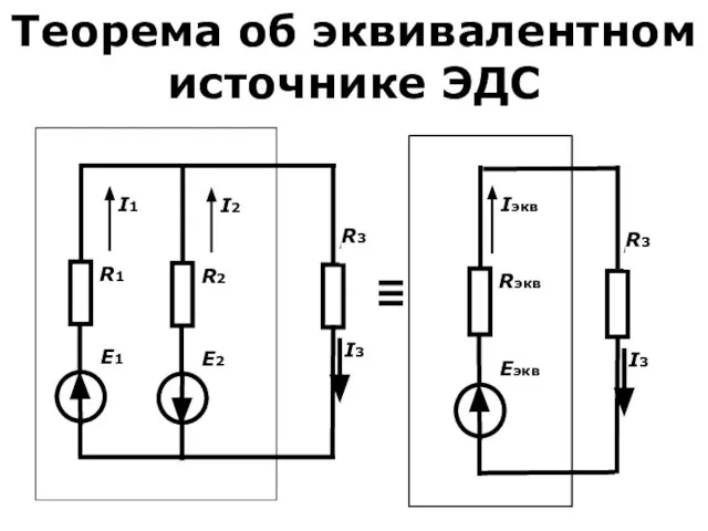 Теорема об эквивалентном источнике ЭДС ≡