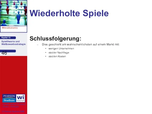 Wiederholte Spiele Schlussfolgerung: Dies geschieht am wahrscheinlichsten auf einem Markt mit: