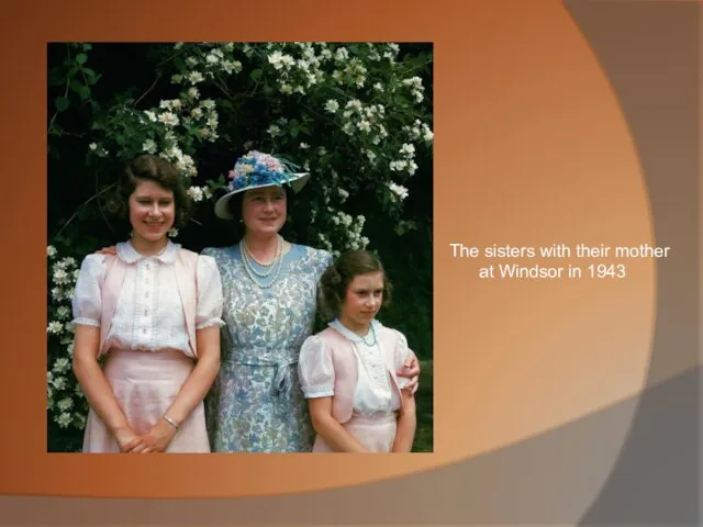 The sisters with their mother at Windsor in 1943