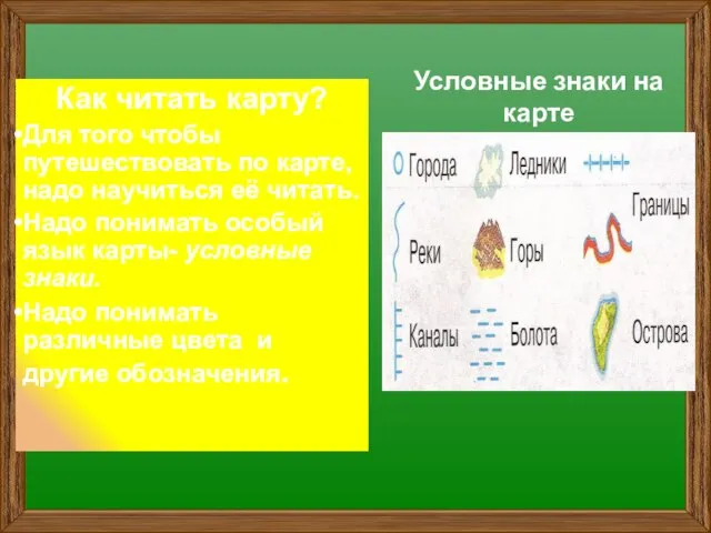 Как читать карту? Для того чтобы путешествовать по карте, надо научиться