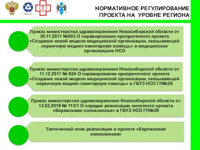 НОРМАТИВНОЕ РЕГУЛИРОВАНИЕ ПРОЕКТА НА УРОВНЕ РЕГИОНА