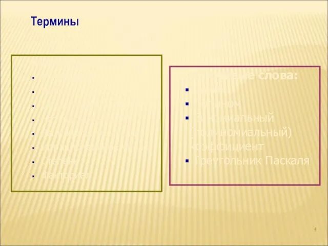 Базовые понятия: Множество Число Целое число Натуральное число Рациональное число Иррациональное