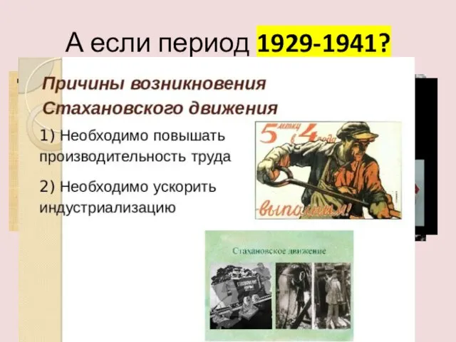 А если период 1929-1941? Причины Оценка периода