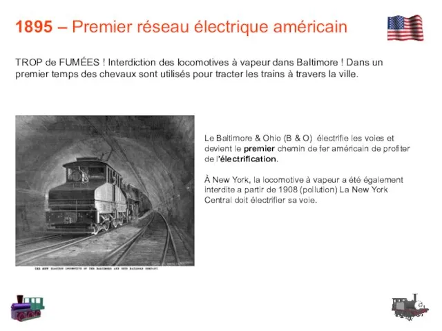 1895 – Premier réseau électrique américain TROP de FUMÉES ! Interdiction