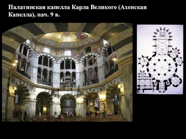 Палатинская капелла Карла Великого (Ахенская Капелла), нач. 9 в.