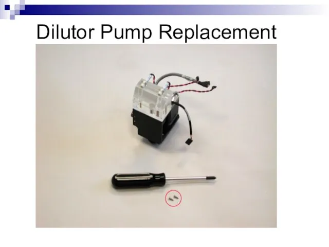 Dilutor Pump Replacement