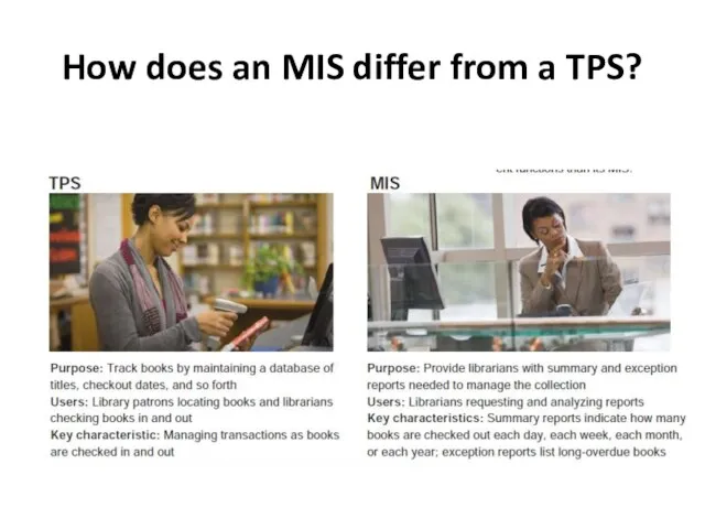 How does an MIS differ from a TPS?