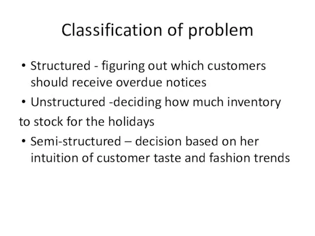 Classification of problem Structured - figuring out which customers should receive