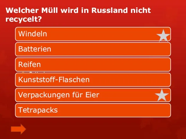 Welcher Müll wird in Russland nicht recycelt? Batterien