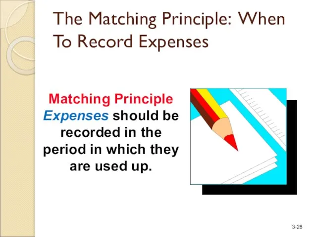 The Matching Principle: When To Record Expenses Matching Principle Expenses should