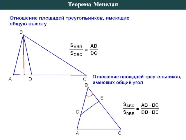 Теорема Менелая