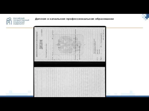 Диплом о начальном профессиональном образовании