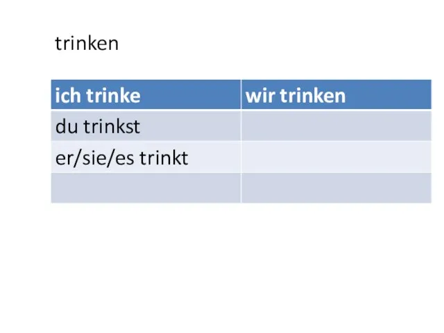 trinken