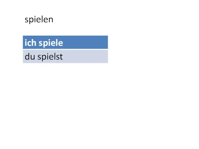 spielen